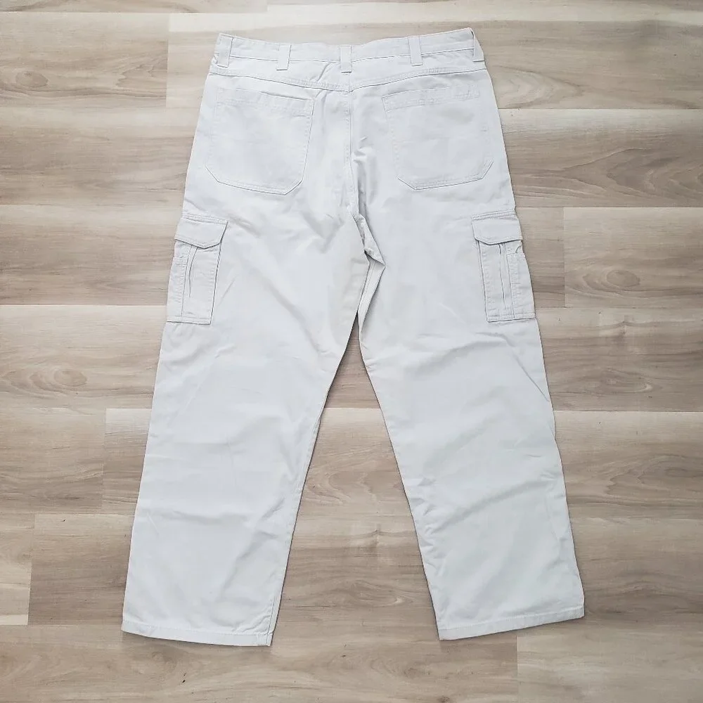 Wrangler Men's Cargo Trouser Pants Cream Khaki Size 38